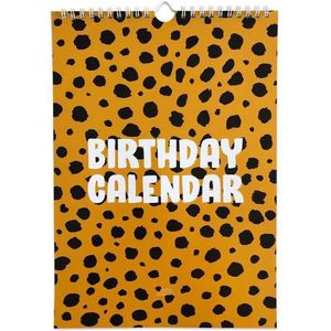 Birthday calendar Cheetah