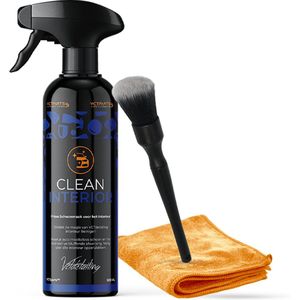 VCTparts®® Combideal Clean Interior Interieurreiniger met Microvezel Doek en Detailing Brush [VCTdetailing™ - Detailing Producten - Detailen - Auto Wassen]