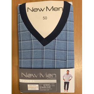 Normann heren pyjama New Men 68627 - Blauw - S/48