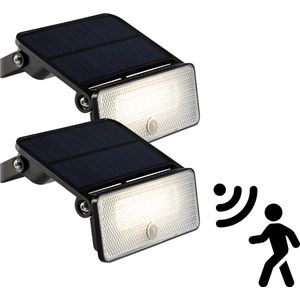 LED's Light Solar buitenlampen 1000 met sensor - Bewegingssensor en nacht sensor - Duopack