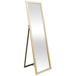 Home Deco Factory - Staande spiegel - Goud - 124 cm - Passpiegel - Visagiespiegel