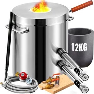 Propaan Smeltoven Set - Gasoven - Dubbele Brander - 12 KG - Smeltkroes - Smeltoven