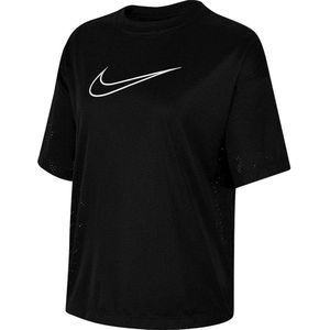 Women's T-shirt Nike Mesh Shirt Top Black, S