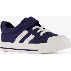 Canvas sneakers kind blauw wit - Maat 28
