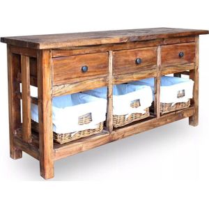 vidaXL - Dressoir - 100x30x50 - cm - massief - mahoniehout
