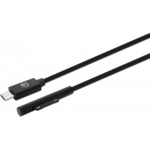 Manhattan Surface® Connect Ladekabel Surface Connect und USB-C-Stecker 15V/3A 1,8m schwarz Laadkabel Geschikt voor Wind