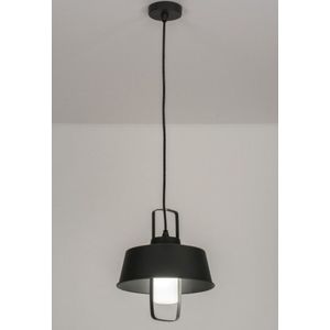 Lumidora Hanglamp 72645 - E27 - Zwart - Antraciet donkergrijs - Metaal - Buitenlamp - IP44 - ⌀ 31 cm