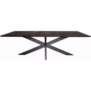 Starfurn New York Eettafel 200 cm Zwart Mangohout