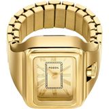 Fossil ES5343 Vrouwen Ring-Horloge - Goudkleurig