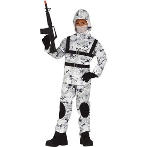 Wintersoldaat verkleedset / carnaval kostuum voor jongens/meisjes - Leger special forces zuidpool troepen carnavalskleding 122/134