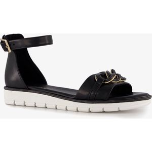 Nova dames sandalen zwart met gouden detail - Maat 39