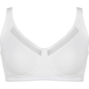 Naturana - Soft bh met mesh rand - 5504 - Wit - 90E