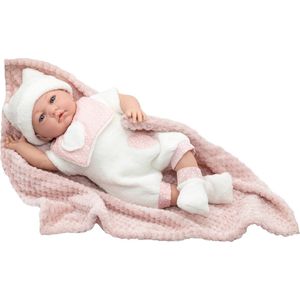 RosaToys Babypop Mia Roze-Wit 46 cm