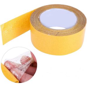 Waterdichte Cross-Shaped Mesh Fiber Tape - 20m - Sterke Dubbelzijdige Tape - Kantoor Thuis Klas - 50mm .