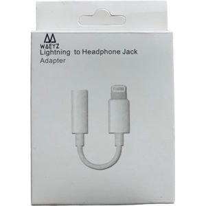 WAEYZ - Compatible Apple iPhone Splitter jack 3.5mm - Koptelefoon - Lightning Adapter geschikt voor  iPhone Lightning naar 3.5 mm Jack Audio Aansluiting Adapter