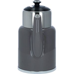 PLINT A/S original - Antraciet - Retro regelbare waterkoker met geïntegreerde warmhoudkan - inhoud 1,7 liter - Dubbelwandige waterkoker met temperatuurregeling - BPA vrij - temperatuur 60 75 90 en 100 graden - met warmhoudfunctie - model 2023!