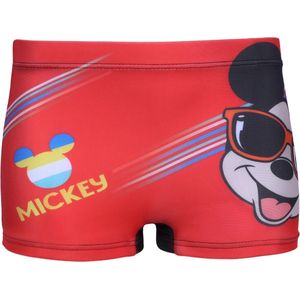 Jongens, rood-zwarte zwemboxers Mickey Mouse DISNEY