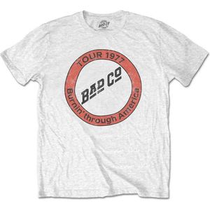 Bad Company - Burnin' Through America Heren T-shirt - S - Wit