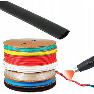 Zwarte krimpkous 40mm 1m