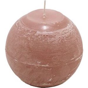 Bolkaars - Antiek roze - diameter 12 cm - parafine - set van 3