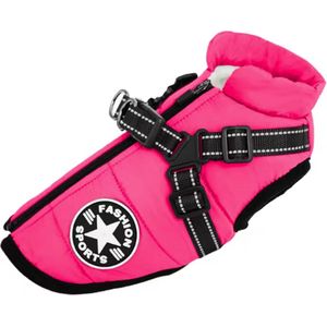 Dogs&Co Warme Hondenjas Pink Maat 4XL gewicht Hond 15-30KG