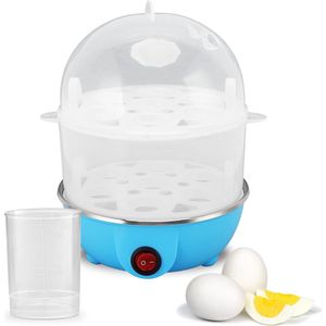 BestHome Elektrische Eierkoker - Dubbel laag design - Max 14 eieren - Multifunctioneel