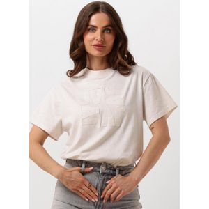 JOSH V Roxy Square Tops & T-shirts Dames - Shirt - Ecru - Maat L