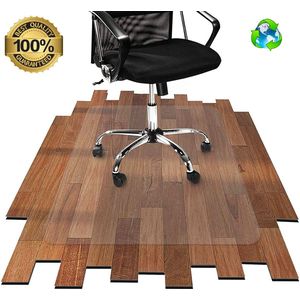 Luxergoods Bureaustoelmat PVC - 90x120cm - Vloermat bureaustoel - Vloerbeschermer - Gerecycled - Beschermt Harde Vloeren - Transparant