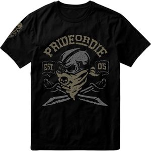PRiDEorDiE Pirate T Shirt Zwart maat XXXL