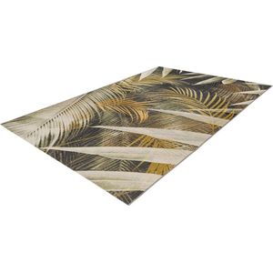 Lalee Summer - Vloerkleed - Outdoor indoor- Buitengebruik - Flatwave - tuin -sunset kleed - blad Tapijt - rotsen Karpet - 160x230 cm- groen beige