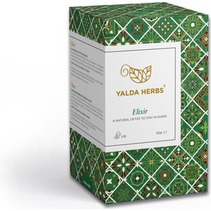 Yalda Herbs Kruidenthee - Elixir Detoxing thee -  Witte thee- 18 PLA Pyramid theezakjes- thee