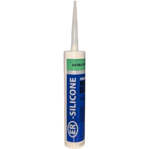 Er Siliconen - Quartz grijs - RAL 7039 - Professionele Siliconenkit - Sanitair - Keuken - Voor binnen & buiten - 300ml koker