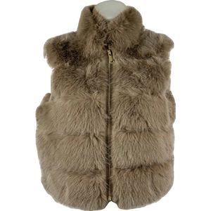 Elegante Dames Faux Fur Bontjas – Warm en Zacht - Beschikbaar in 4 stijlvolle kleuren - One Size - Taupe