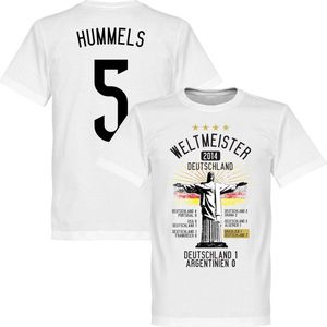 Duitsland Road To Victory Hummels T-Shirt - L