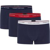 Tommy Hilfiger Boxershorts - Mannen - 3-pack - Navy/Wit/Rood - Maat S