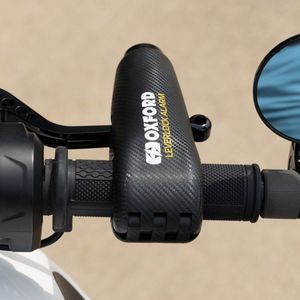 Oxford Griplock met alarm - Stuurslot met alarm - Remhendel met alarm & Gashendel slot met alarm - Fiets slot met alarm - Scooter slot met alarm - Brommer slot met alarm - Motorslot met alarm - Fatbike Slot met alarm