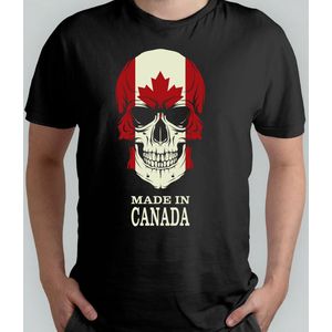 MADE IN CANADA - T Shirt- Canada - SkullArt - Gift - Cadeau - SkullLove - SkullCollection - SkullSculpture - SchedelKunst - SchedelLiefde - SchedelVerzameling - SchedelDecoratie