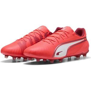 PUMA KING MATCH FG/AG Unisex Sportschoenen - Glowing Red-PUMA White-Red Fire