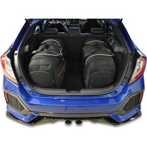 Honda Civic Hatchback 2017+ 4-delig Reistassen Op Maat Auto Interieur Kofferbak Organizer Accessoires