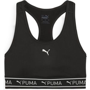 PUMA 4KEEPS ELASTIC BRA - P Dames Sportbeha - PUMA Black-2024 version - Maat XL