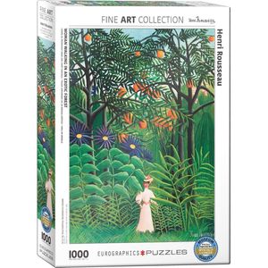 Eurographics Puzzel Woman in an Exotic Forest - Henri Rousseau (1000 stukjes)