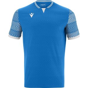 Macron Tureis Shirt Korte Mouw Kinderen - Royal / Wit | Maat: 9-10 Y