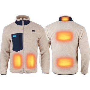 Gløde Wøley Verwarmd Teddy Vest Fleece blauw Unisex XS Incl. Accu