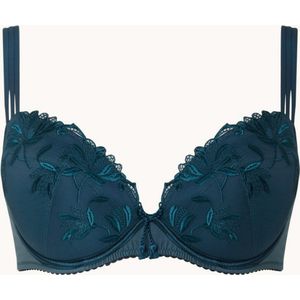 Aubade Lovess plunge beugel bh met uitneembare push-up - Groen - Maat 70D