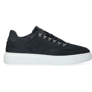 Manfield - Heren - Navy nubuck sneakers - Maat 40