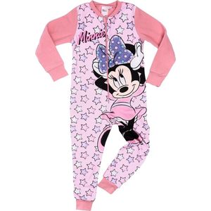Disney Minnie Mouse onesie - jumpsuit / pyjama / huispak - roze - maat 122/128
