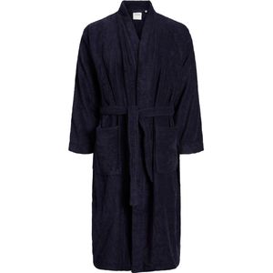 Jack & Jones Badjas Heren Badstof JACSOLID BATHROBE Donkerblauw - S/M