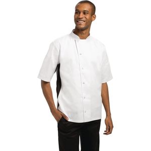 Whites Chefs Clothing Koksbuis Nevada Korte Mouw Wit ( Maat M )