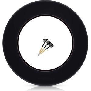 Prodarts® Dart Surround voor elke dartbord - Beschermingsring in Zwart - Hoge Kwaliteit - Geen Extra Bevestiging nodig - Professionele Look