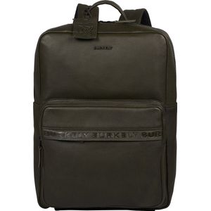 BURKELY Minimal Mason Unisex Rugtas - 15,6 inch laptopvak - Groen